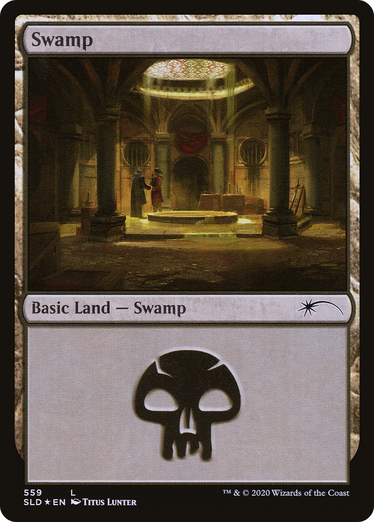 Swamp (SLD-559) - Secret Lair Drop Foil - Premium MTG Single from Wizards of the Coast - Just $0.81! Shop now at Game Crave Tournament Store