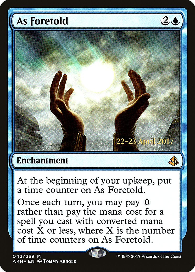 As Foretold (PAKH-42S) - Amonkhet Promos Foil - Premium MTG Single from Wizards of the Coast - Just $2! Shop now at Game Crave Tournament Store