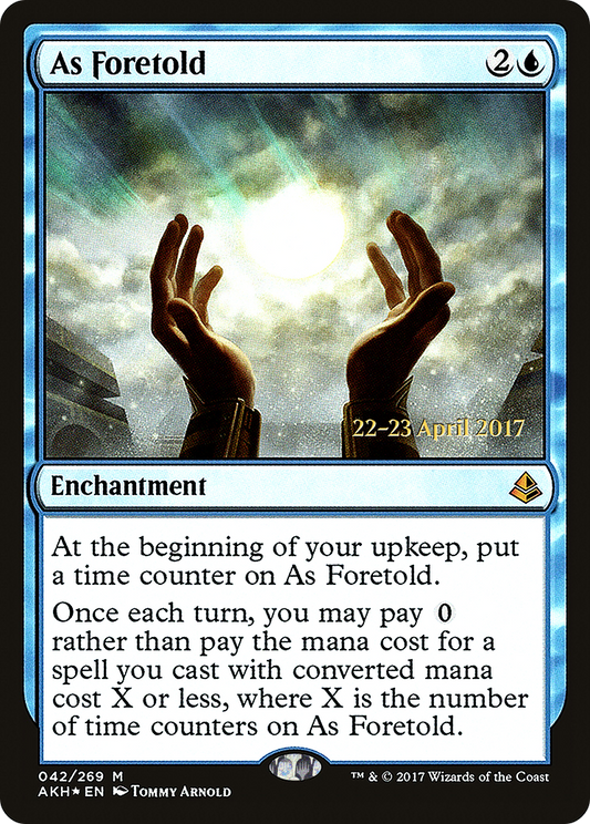As Foretold (PAKH-42S) - Amonkhet Promos Foil - Premium MTG Single from Wizards of the Coast - Just $2! Shop now at Game Crave Tournament Store