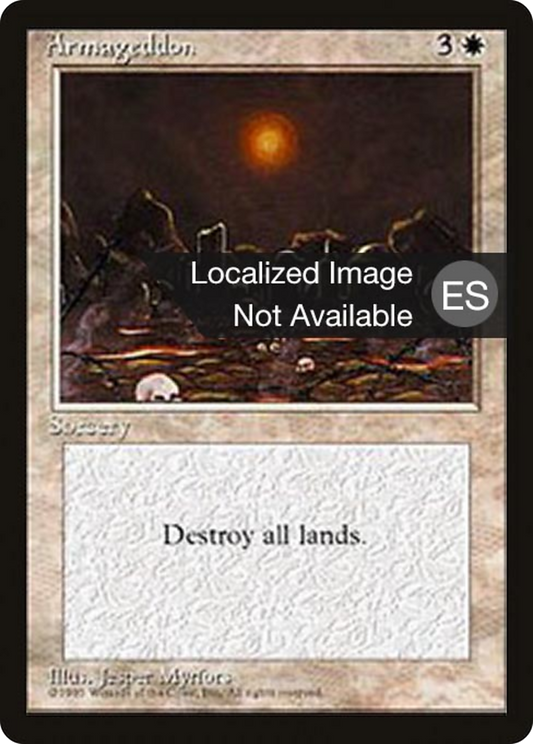 Armageddon (4BB-005) - Fourth Edition Foreign Black Border - Premium MTG Single from Wizards of the Coast - Just $7.20! Shop now at Game Crave Tournament Store
