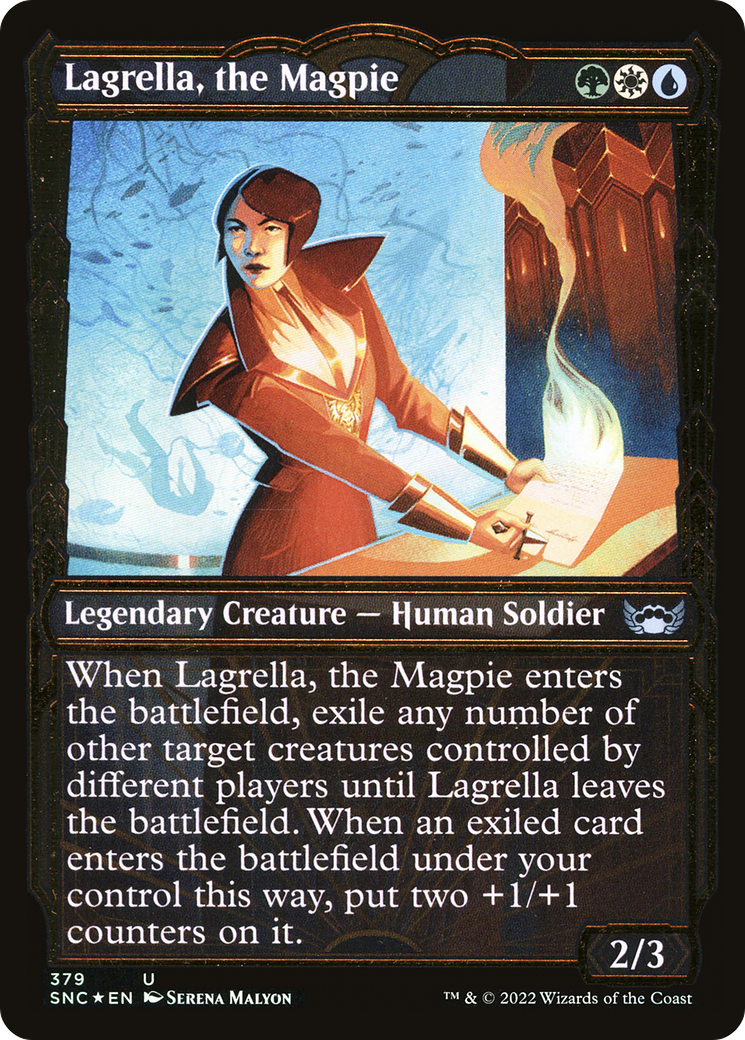 Lagrella, the Magpie (SNC-379) - Streets of New Capenna: (Showcase) Foil - Premium MTG Single from Wizards of the Coast - Just $0.35! Shop now at Game Crave Tournament Store