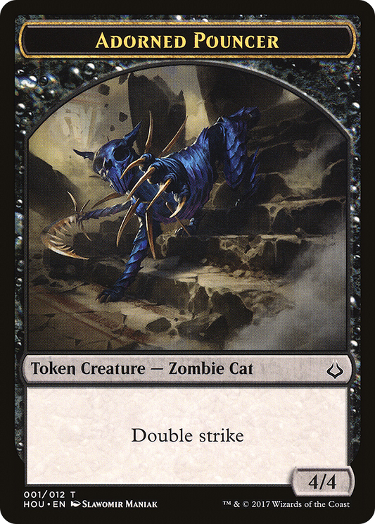 Adorned Pouncer (THOU-001) - Hour of Devastation Tokens - Premium MTG Single from Wizards of the Coast - Just $0.14! Shop now at Game Crave Tournament Store