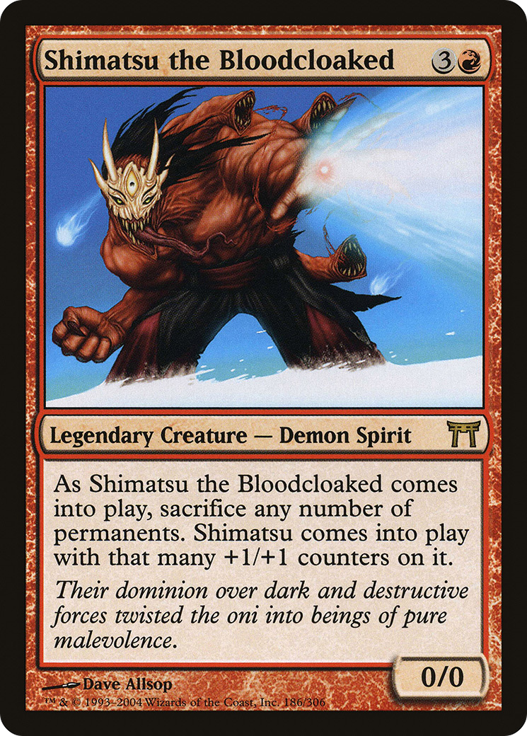 Shimatsu the Bloodcloaked (CHK-186) - Champions of Kamigawa Foil - Premium MTG Single from Wizards of the Coast - Just $0.74! Shop now at Game Crave Tournament Store