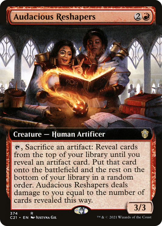 Audacious Reshapers (C21-374) - Commander 2021: (Extended Art) - Premium MTG Single from Wizards of the Coast - Just $0.25! Shop now at Game Crave Tournament Store