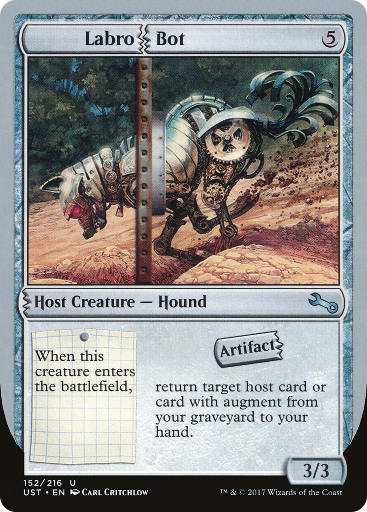 Labro Bot (UST-152) - Unstable Foil - Premium MTG Single from Wizards of the Coast - Just $0.90! Shop now at Game Crave Tournament Store