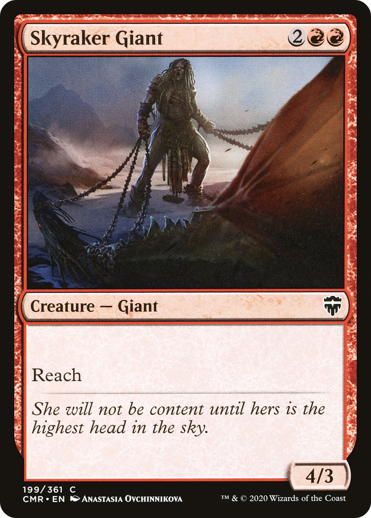 Skyraker Giant (CMR-199) - Commander Legends - Premium MTG Single from Wizards of the Coast - Just $0.08! Shop now at Game Crave Tournament Store