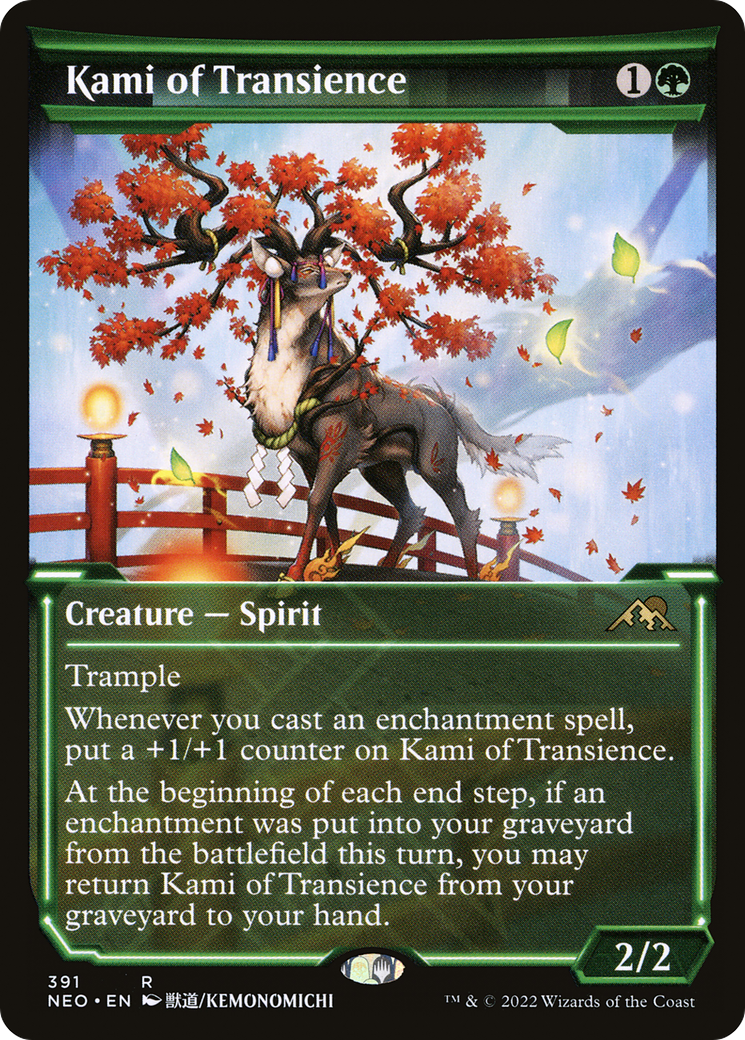 Kami of Transience (NEO-391) - Kamigawa: Neon Dynasty: (Showcase) - Premium MTG Single from Wizards of the Coast - Just $0.08! Shop now at Game Crave Tournament Store