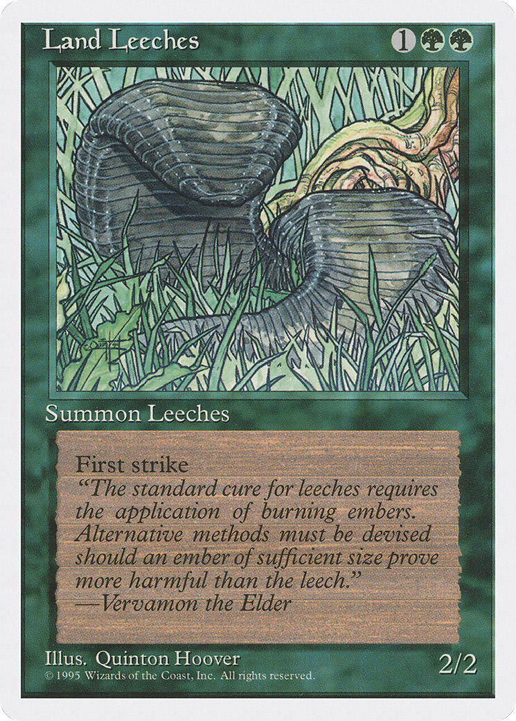 Land Leeches (4ED-255) - Fourth Edition - Premium MTG Single from Wizards of the Coast - Just $0.08! Shop now at Game Crave Tournament Store