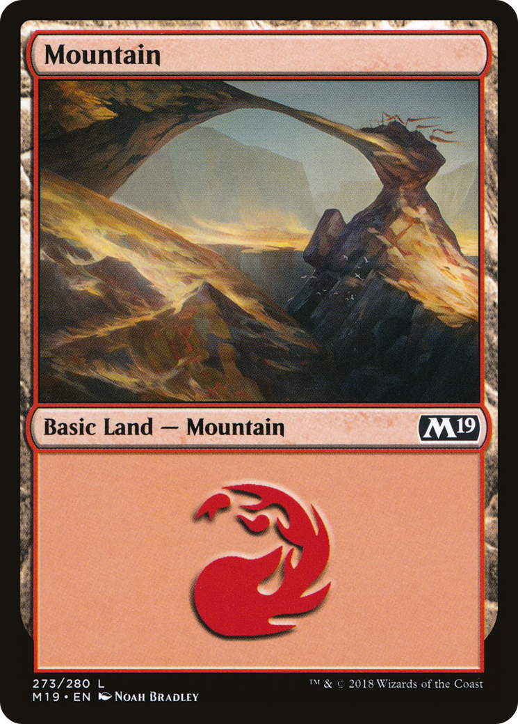 Mountain (M19-273) - Core Set 2019 - Premium MTG Single from Wizards of the Coast - Just $0.08! Shop now at Game Crave Tournament Store