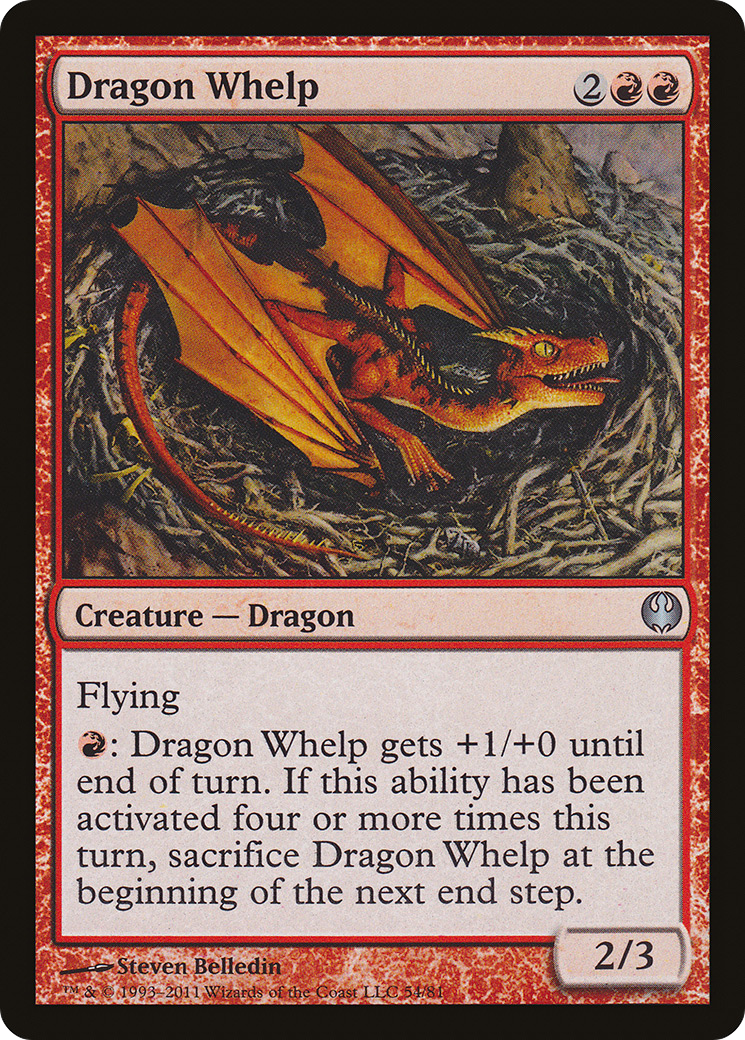 Dragon Whelp (DDG-054) - Duel Decks: Knights vs. Dragons - Premium MTG Single from Wizards of the Coast - Just $0.08! Shop now at Game Crave Tournament Store