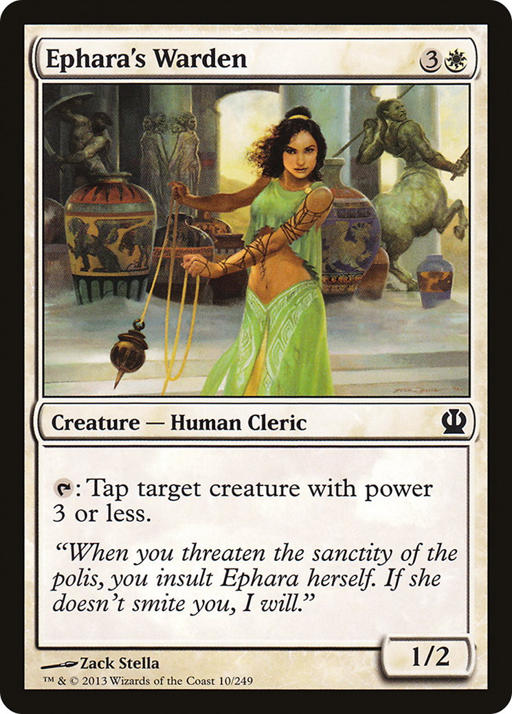 Ephara's Warden (THS-010) - Theros Foil - Premium MTG Single from Wizards of the Coast - Just $0.08! Shop now at Game Crave Tournament Store