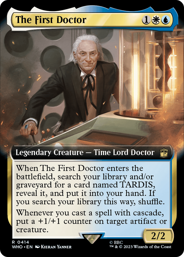 The First Doctor (WHO-414) - Doctor Who: (Extended Art) Foil - Premium MTG Single from Wizards of the Coast - Just $0.08! Shop now at Game Crave Tournament Store