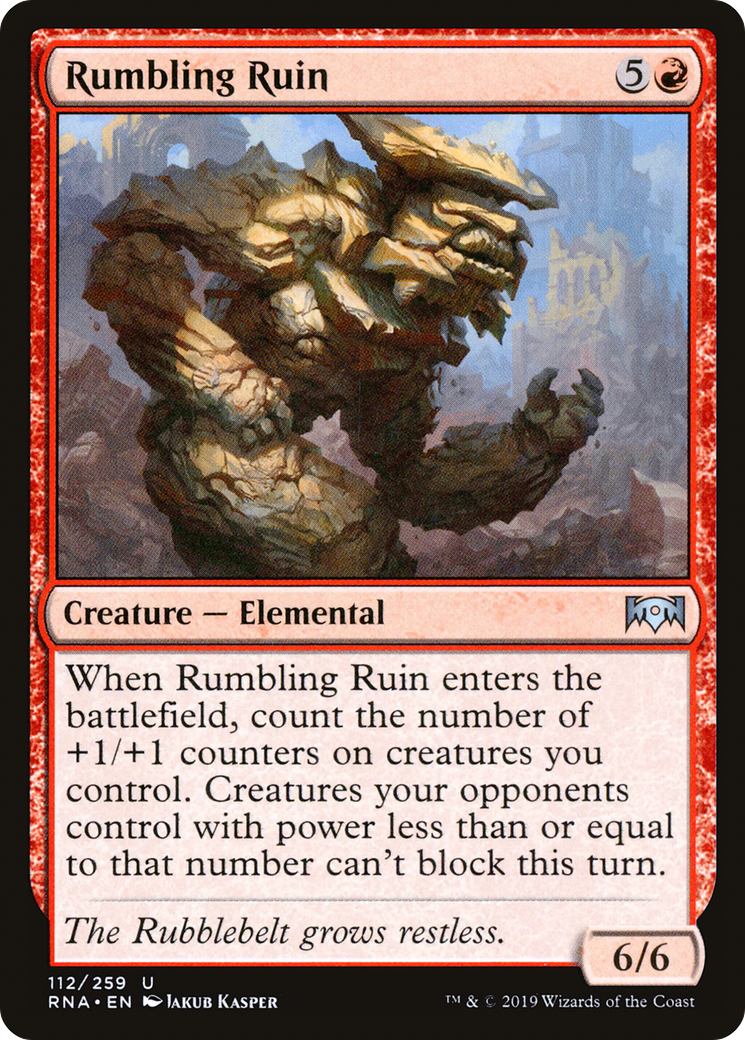 Rumbling Ruin (RNA-112) - Ravnica Allegiance - Premium MTG Single from Wizards of the Coast - Just $0.25! Shop now at Game Crave Tournament Store