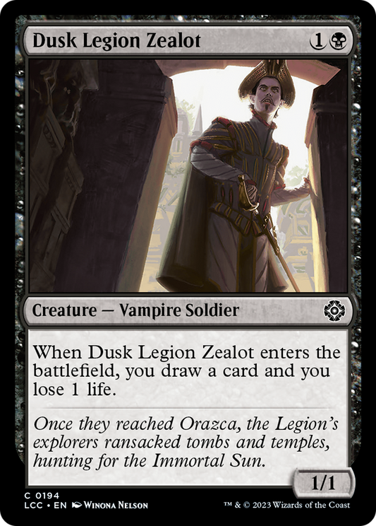 Dusk Legion Zealot (LCC-194) - The Lost Caverns of Ixalan Commander - Premium MTG Single from Wizards of the Coast - Just $0.08! Shop now at Game Crave Tournament Store