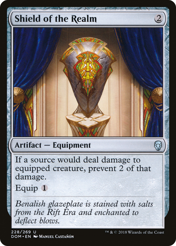 Shield of the Realm (DOM-228) - Dominaria - Premium MTG Single from Wizards of the Coast - Just $0.08! Shop now at Game Crave Tournament Store