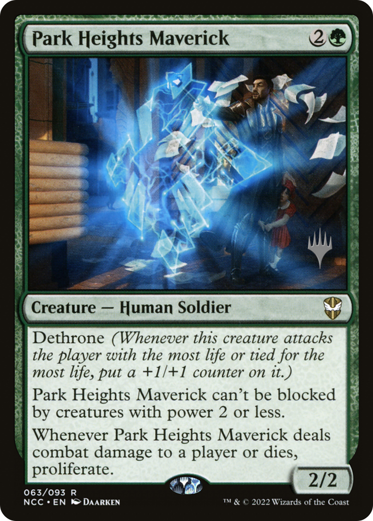 Park Heights Maverick (PNCC-63P) - New Capenna Commander Promos Foil - Premium MTG Single from Wizards of the Coast - Just $0.78! Shop now at Game Crave Tournament Store