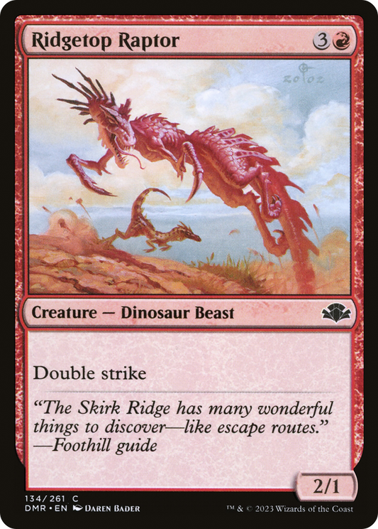 Ridgetop Raptor (DMR-134) - Dominaria Remastered - Premium MTG Single from Wizards of the Coast - Just $0.25! Shop now at Game Crave Tournament Store