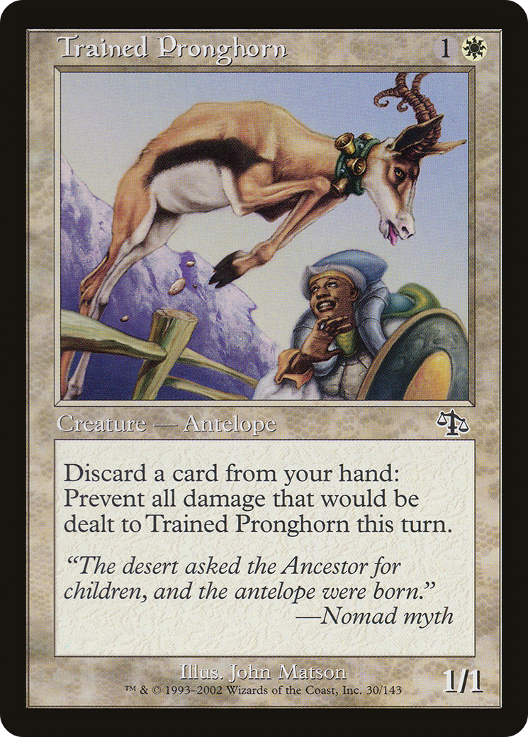 Trained Pronghorn (JUD-030) - Judgment - Premium MTG Single from Wizards of the Coast - Just $0.25! Shop now at Game Crave Tournament Store
