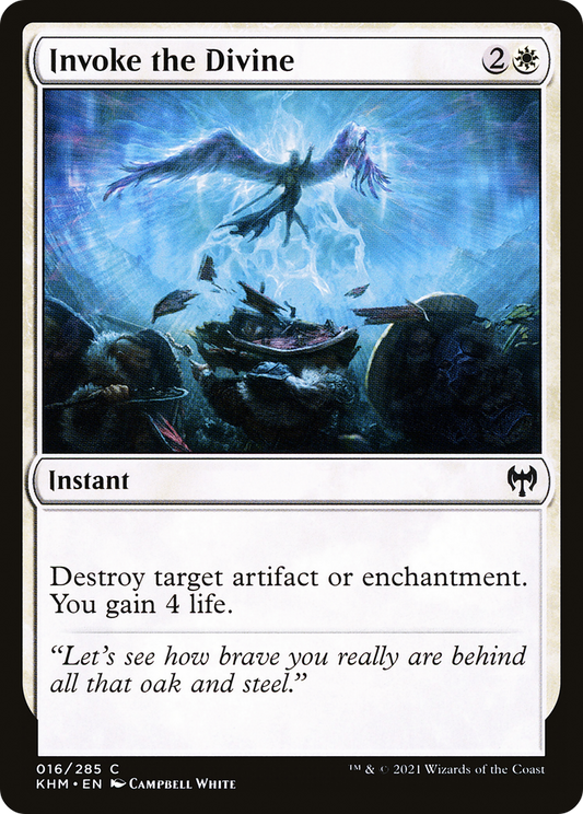 Invoke the Divine (KHM-016) - Kaldheim - Premium MTG Single from Wizards of the Coast - Just $0.08! Shop now at Game Crave Tournament Store