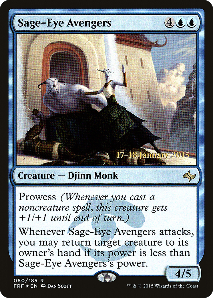 Sage-Eye Avengers (PFRF-50S) - Fate Reforged Promos Foil - Premium MTG Single from Wizards of the Coast - Just $0.31! Shop now at Game Crave Tournament Store