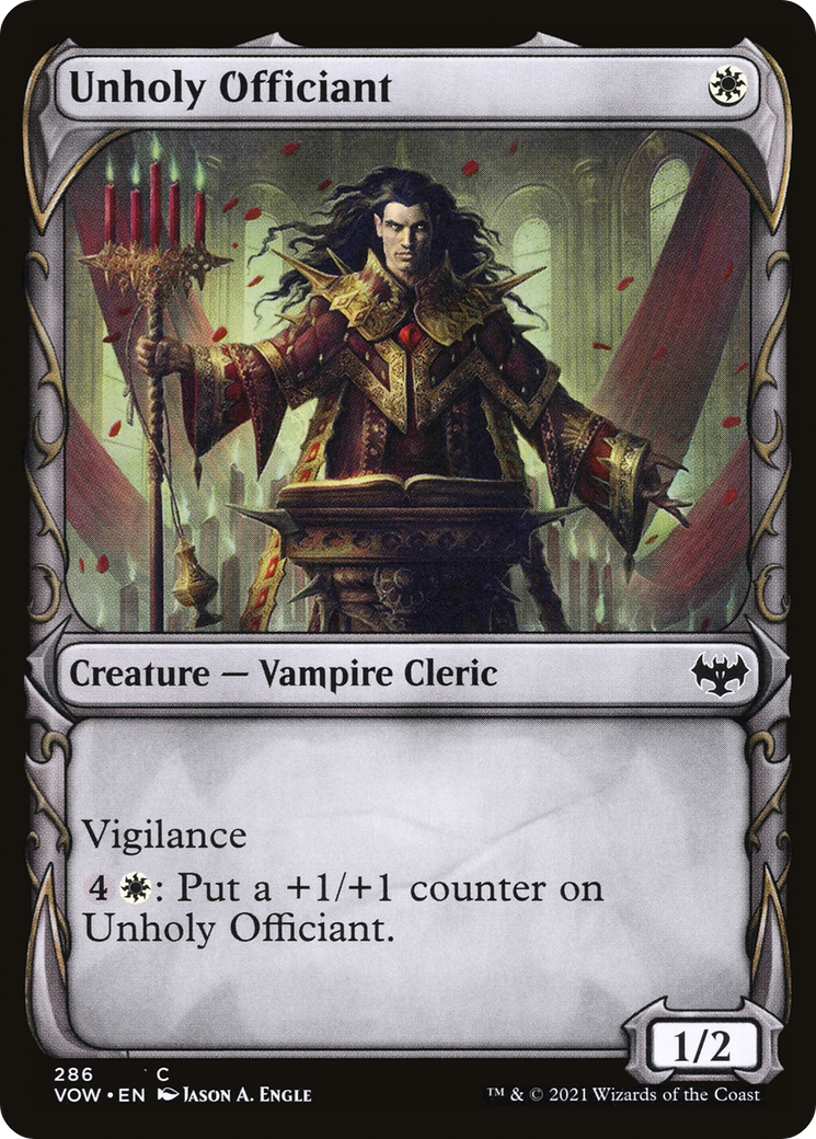 Unholy Officiant (VOW-286) - Innistrad: Crimson Vow: (Showcase) Foil - Premium MTG Single from Wizards of the Coast - Just $0.08! Shop now at Game Crave Tournament Store