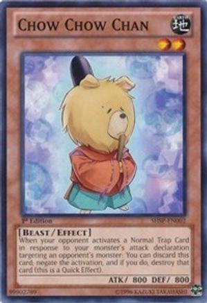 Chow Chow Chan (SHSP-EN002) - Shadow Specters 1st Edition - Premium Yugioh Single from Konami - Just $0.08! Shop now at Game Crave Tournament Store