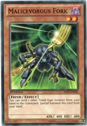 Malicevorous Fork (SHSP-EN004) - Shadow Specters 1st Edition - Premium Yugioh Single from Konami - Just $0.25! Shop now at Game Crave Tournament Store