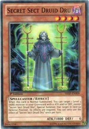 Secret Sect Druid Dru (SHSP-EN009) - Shadow Specters 1st Edition - Premium Yugioh Single from Konami - Just $0.25! Shop now at Game Crave Tournament Store