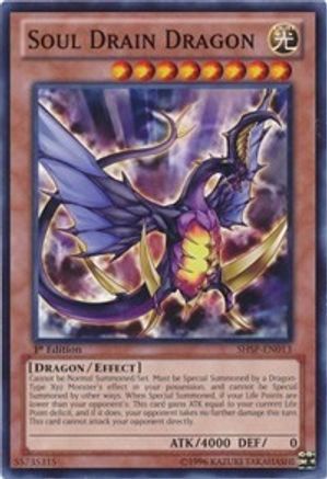 Soul Drain Dragon (SHSP-EN013) - Shadow Specters 1st Edition - Premium Yugioh Single from Konami - Just $0.31! Shop now at Game Crave Tournament Store