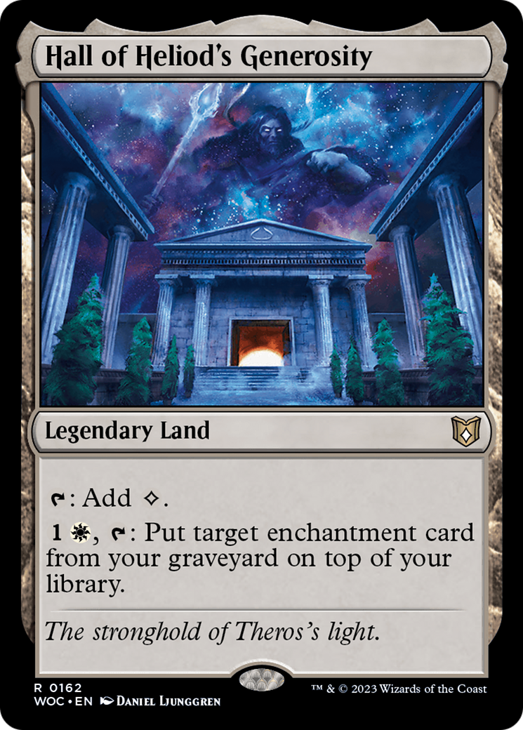Hall of Heliod's Generosity (WOC-162) - Wilds of Eldraine Commander - Premium MTG Single from Wizards of the Coast - Just $1.55! Shop now at Game Crave Tournament Store