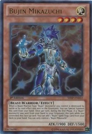 Bujin Mikazuchi (SHSP-EN022) - Shadow Specters Unlimited - Premium Yugioh Single from Konami - Just $1.82! Shop now at Game Crave Tournament Store