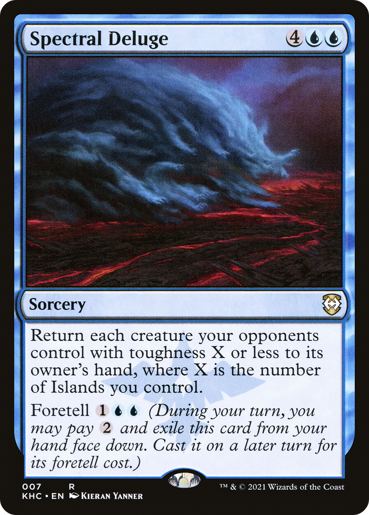 Spectral Deluge (KHC-007) - Kaldheim Commander - Premium MTG Single from Wizards of the Coast - Just $0.80! Shop now at Game Crave Tournament Store