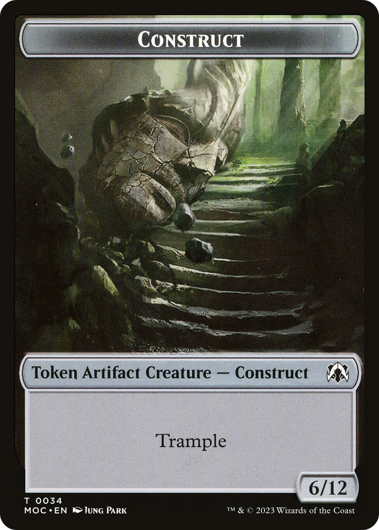 Construct (TMOC-034) - March of the Machine Commander Tokens - Premium MTG Single from Wizards of the Coast - Just $0! Shop now at Game Crave Tournament Store