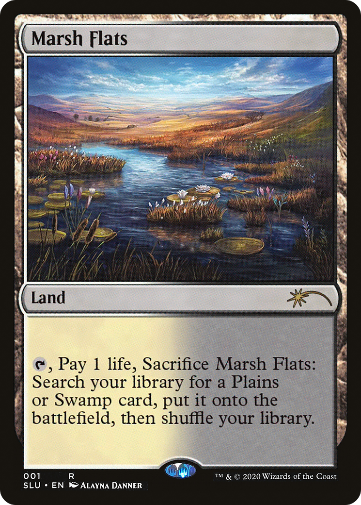 Marsh Flats (SLU-001) - Secret Lair: Ultimate Edition - Premium MTG Single from Wizards of the Coast - Just $8.16! Shop now at Game Crave Tournament Store
