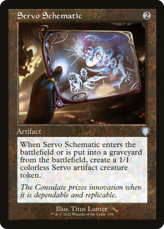 Servo Schematic (BRC-158) - The Brothers' War Commander - Premium MTG Single from Wizards of the Coast - Just $0.08! Shop now at Game Crave Tournament Store