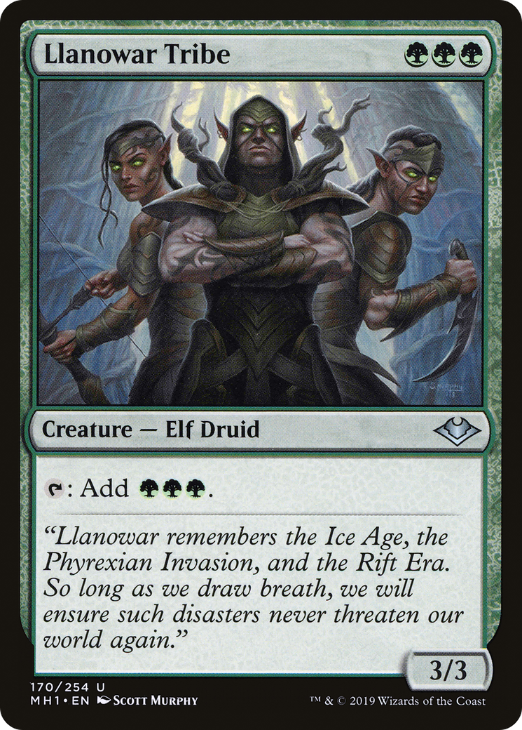 Llanowar Tribe (MH1-170) - Modern Horizons Foil - Premium MTG Single from Wizards of the Coast - Just $2.08! Shop now at Game Crave Tournament Store