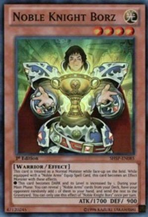 Noble Knight Borz (SHSP-EN085) - Shadow Specters 1st Edition - Premium Yugioh Single from Konami - Just $0.77! Shop now at Game Crave Tournament Store