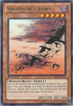 Swarm of Crows (SHSP-EN042) - Shadow Specters 1st Edition - Premium Yugioh Single from Konami - Just $0.25! Shop now at Game Crave Tournament Store