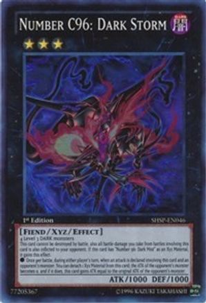 Number C96: Dark Storm (SHSP-EN046) - Shadow Specters 1st Edition - Premium Yugioh Single from Konami - Just $0.50! Shop now at Game Crave Tournament Store