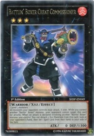 Battlin' Boxer Cheat Commissioner (SHSP-EN049) - Shadow Specters 1st Edition - Premium Yugioh Single from Konami - Just $0.25! Shop now at Game Crave Tournament Store