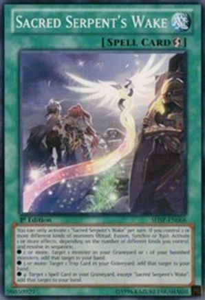 Sacred Serpent's Wake (SHSP-EN068) - Shadow Specters 1st Edition - Premium Yugioh Single from Konami - Just $0.25! Shop now at Game Crave Tournament Store