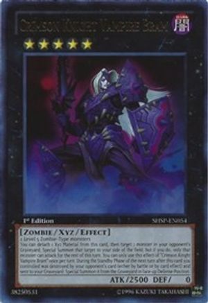Crimson Knight Vampire Bram (SHSP-EN054) - Shadow Specters 1st Edition - Premium Yugioh Single from Konami - Just $0.35! Shop now at Game Crave Tournament Store