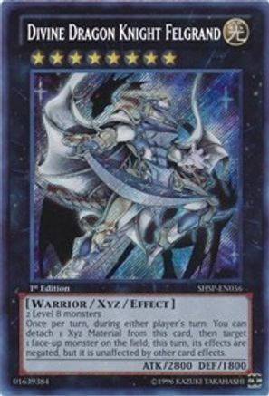 Divine Dragon Knight Felgrand (SHSP-EN056) - Shadow Specters Unlimited - Premium Yugioh Single from Konami - Just $12.98! Shop now at Game Crave Tournament Store