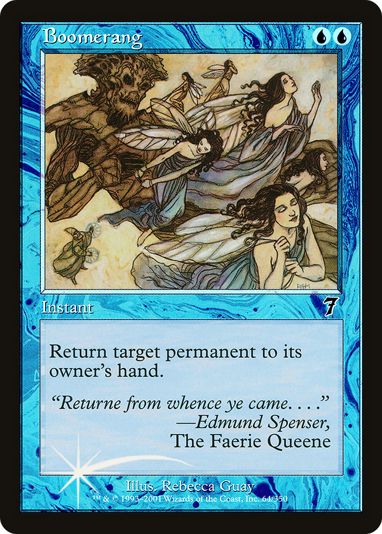 Boomerang (7ED-64★) - Seventh Edition Foil - Premium MTG Single from Wizards of the Coast - Just $8.68! Shop now at Game Crave Tournament Store