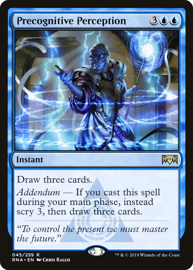 Precognitive Perception (RNA-045) - Ravnica Allegiance - Premium MTG Single from Wizards of the Coast - Just $0.08! Shop now at Game Crave Tournament Store