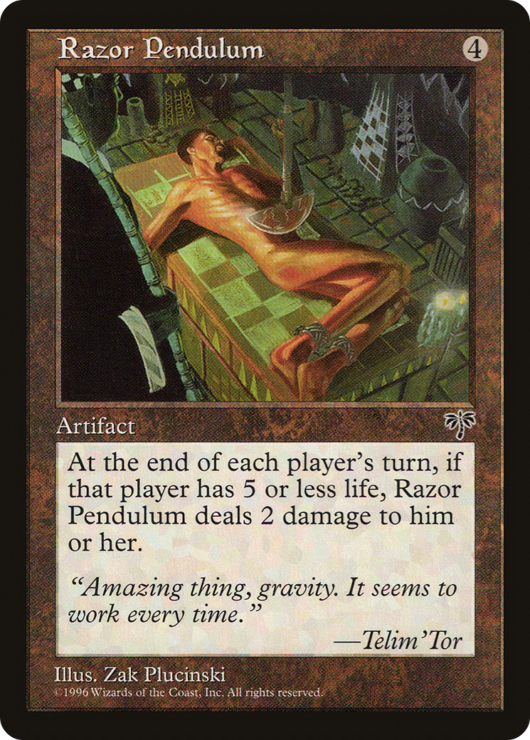 Razor Pendulum (MIR-317) - Mirage - Premium MTG Single from Wizards of the Coast - Just $0.41! Shop now at Game Crave Tournament Store