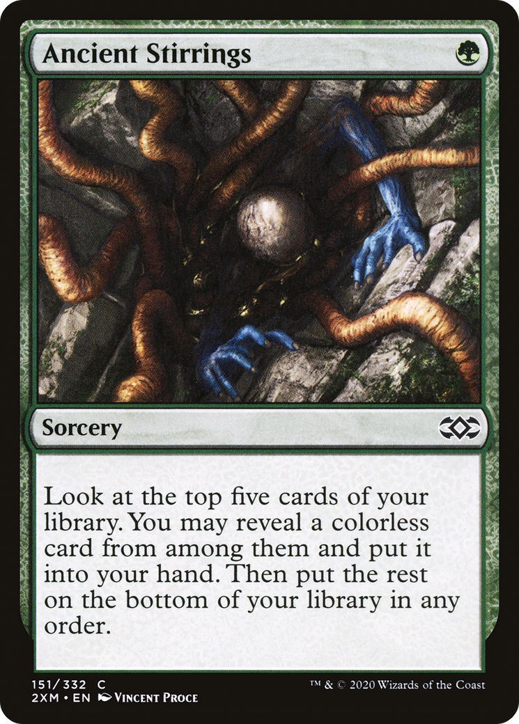 Ancient Stirrings (2XM-151) - Double Masters Foil - Premium MTG Single from Wizards of the Coast - Just $0.26! Shop now at Game Crave Tournament Store