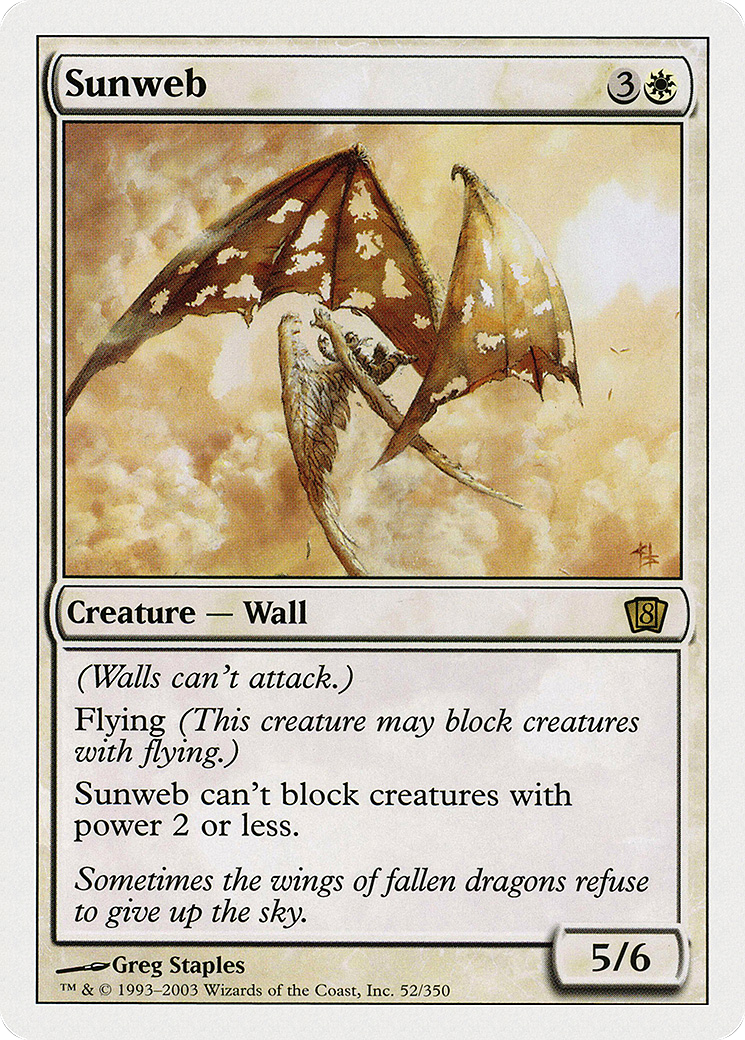 Sunweb (8ED-052) - Eighth Edition - Premium MTG Single from Wizards of the Coast - Just $0.29! Shop now at Game Crave Tournament Store