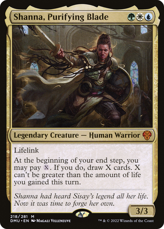 Shanna, Purifying Blade (DMU-218) - Dominaria United - Premium MTG Single from Wizards of the Coast - Just $0.08! Shop now at Game Crave Tournament Store