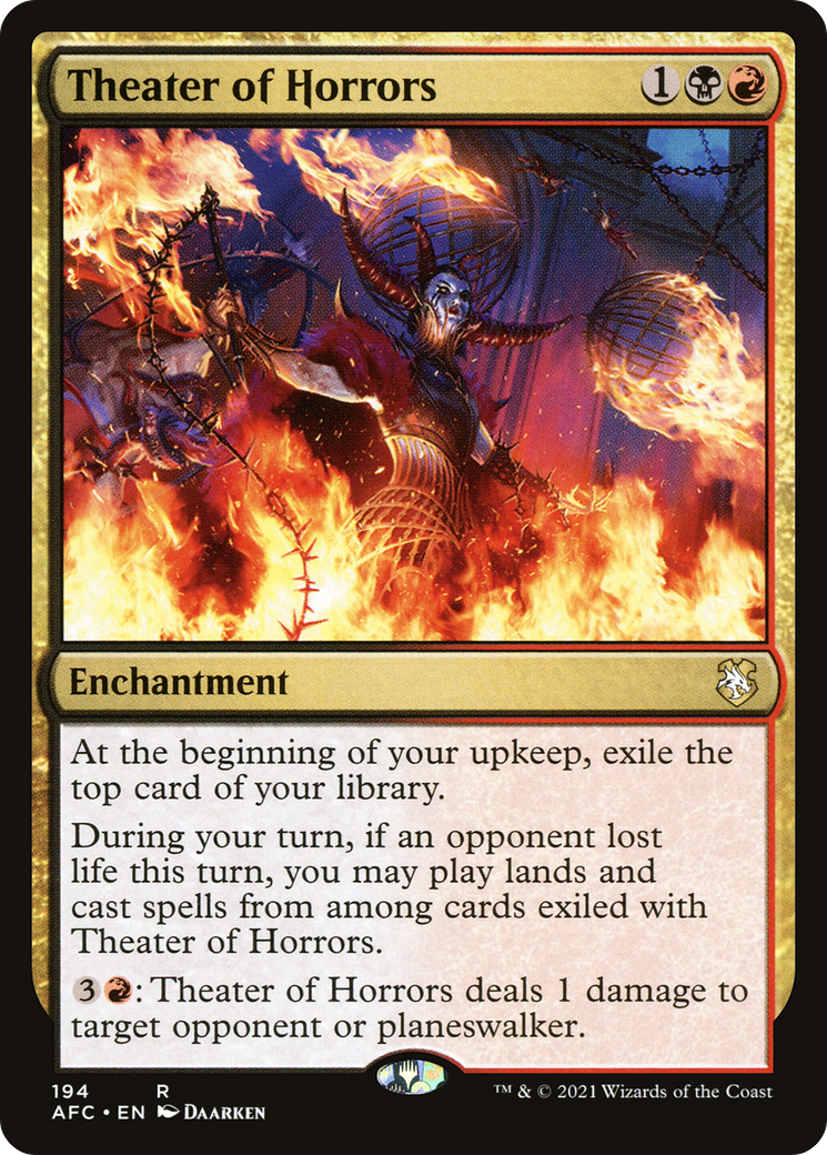 Theater of Horrors (AFC-194) - Forgotten Realms Commander - Premium MTG Single from Wizards of the Coast - Just $0.25! Shop now at Game Crave Tournament Store